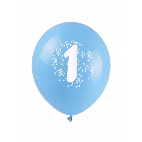 Balony z cyfrą 1 kolorowe 3 sztuki